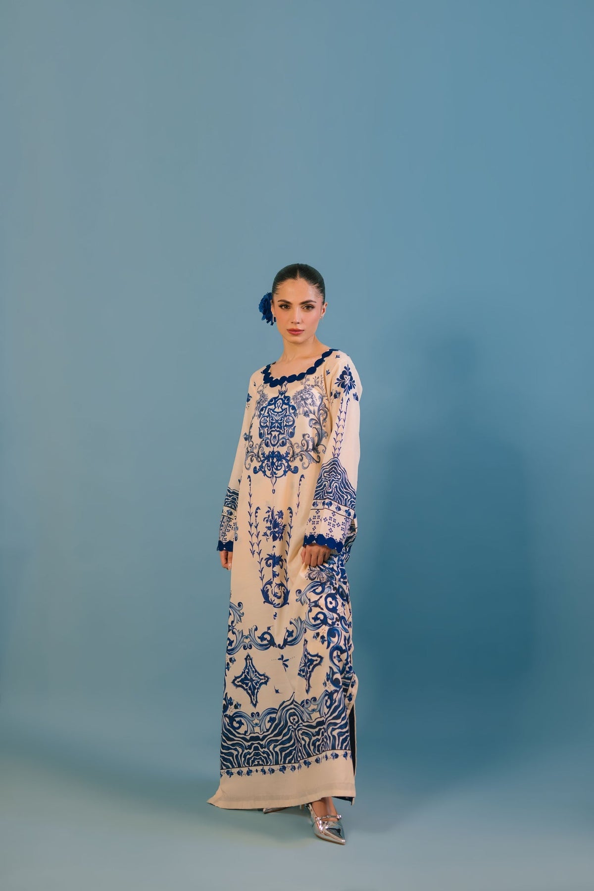 Sammy K | Lawn Pret 25 |Blue Bell by Sammy K - Designer Dress  - Type : Ladies Clothes - Available at Libayah - 100% Original 
