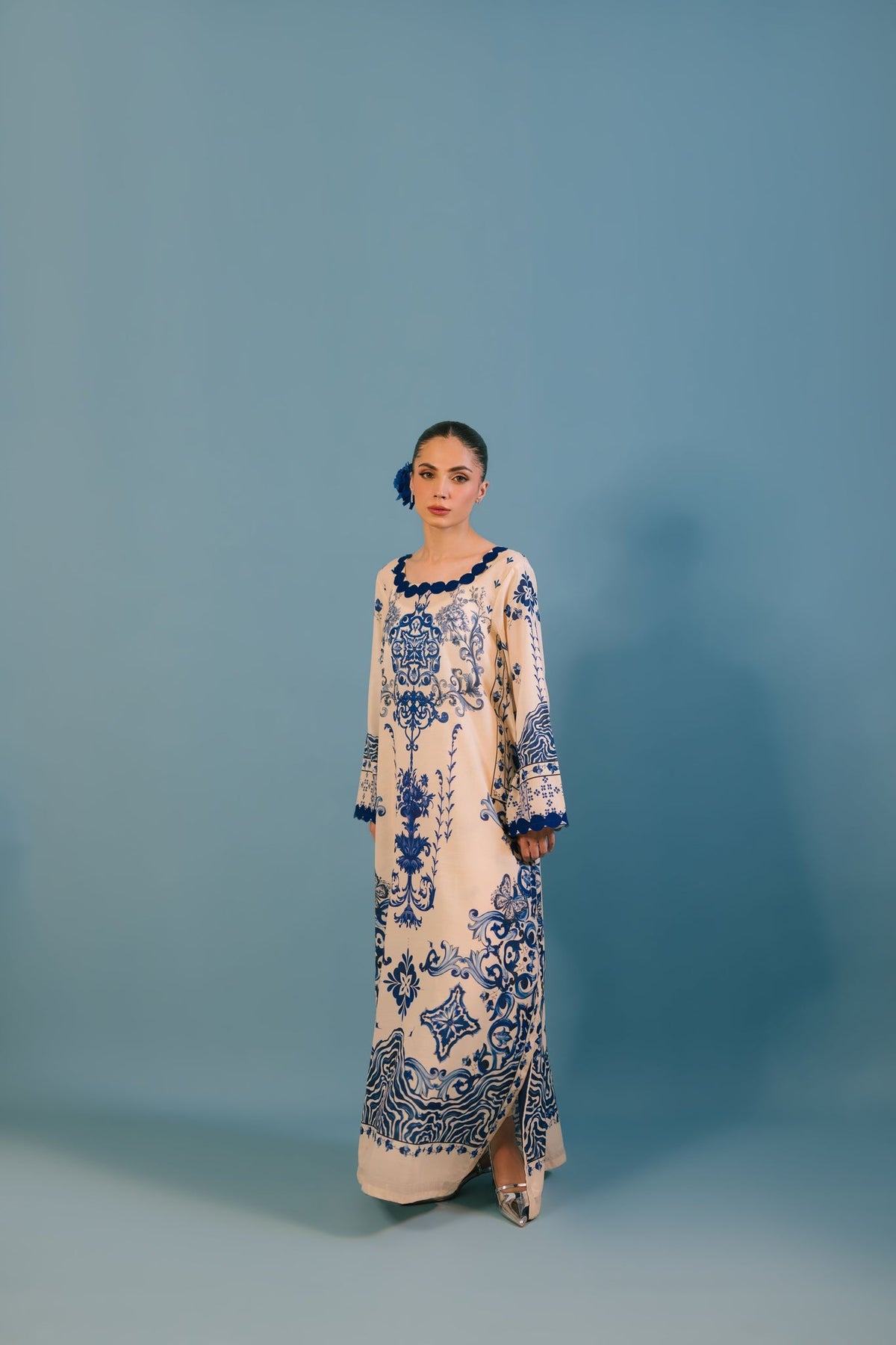 Sammy K | Lawn Pret 25 |Blue Bell by Sammy K - Designer Dress  - Type : Ladies Clothes - Available at Libayah - 100% Original 