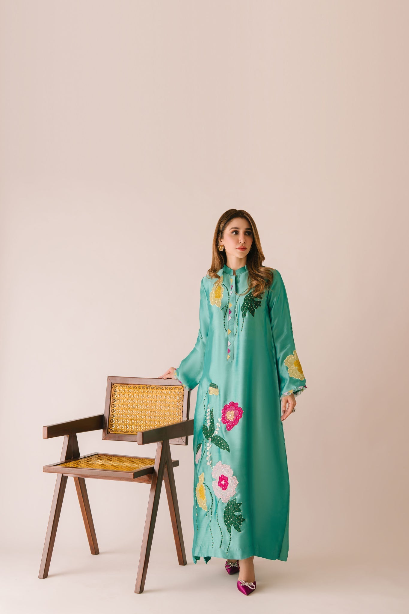 Sammy K | Aadat Festive Edition | Green Goddess by Sammy K - Designer Dress  - Type : Ladies Clothes - Available at Libayah - 100% Original 