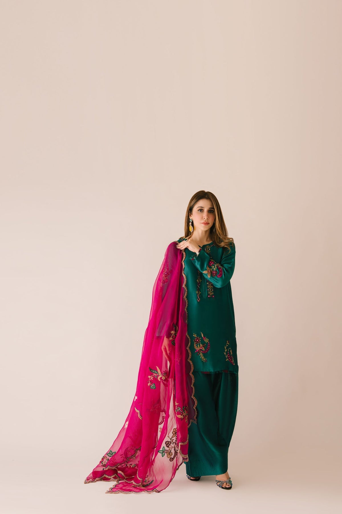 Sammy K | Aadat Festive Edition | Green Moon by Sammy K - Designer Dress  - Type : Ladies Clothes - Available at Libayah - 100% Original 