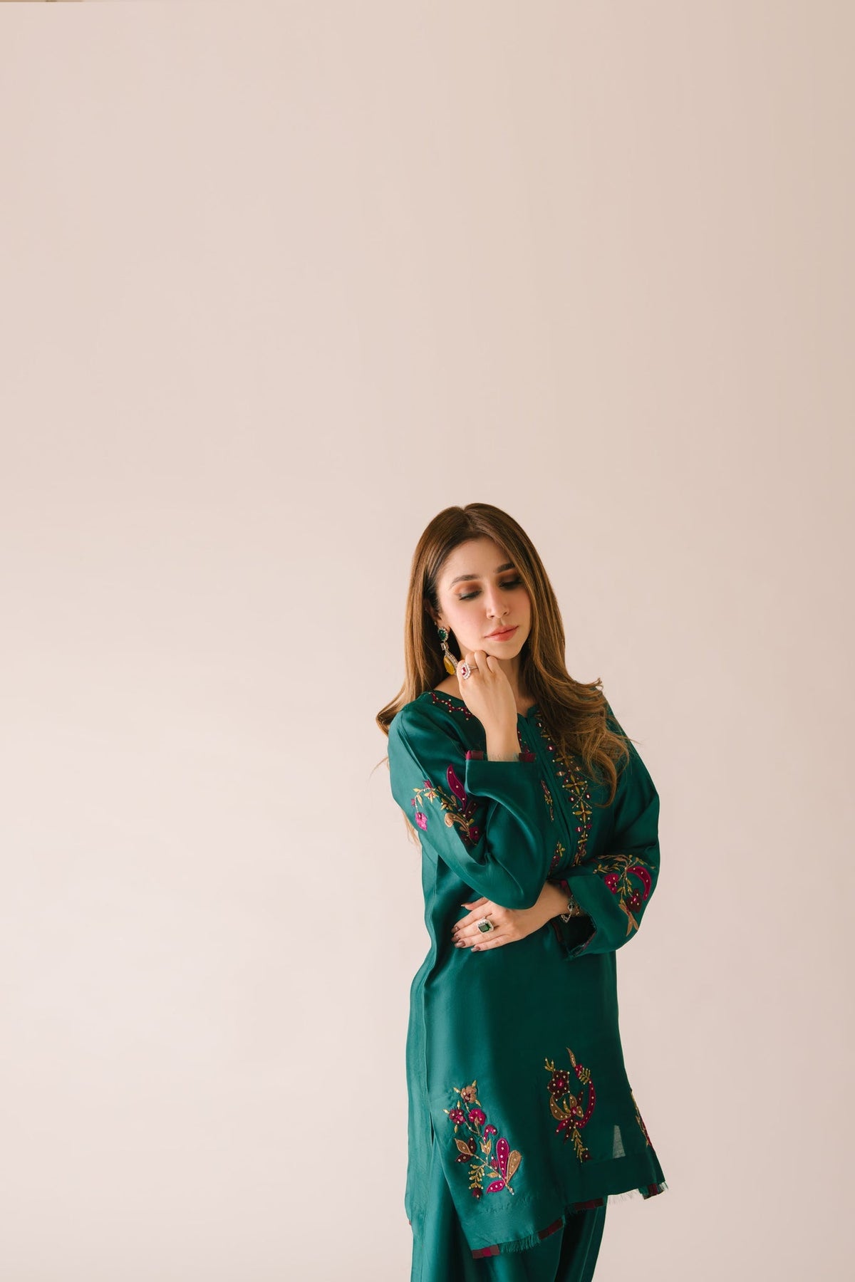 Sammy K | Aadat Festive Edition | Green Moon by Sammy K - Designer Dress  - Type : Ladies Clothes - Available at Libayah - 100% Original 