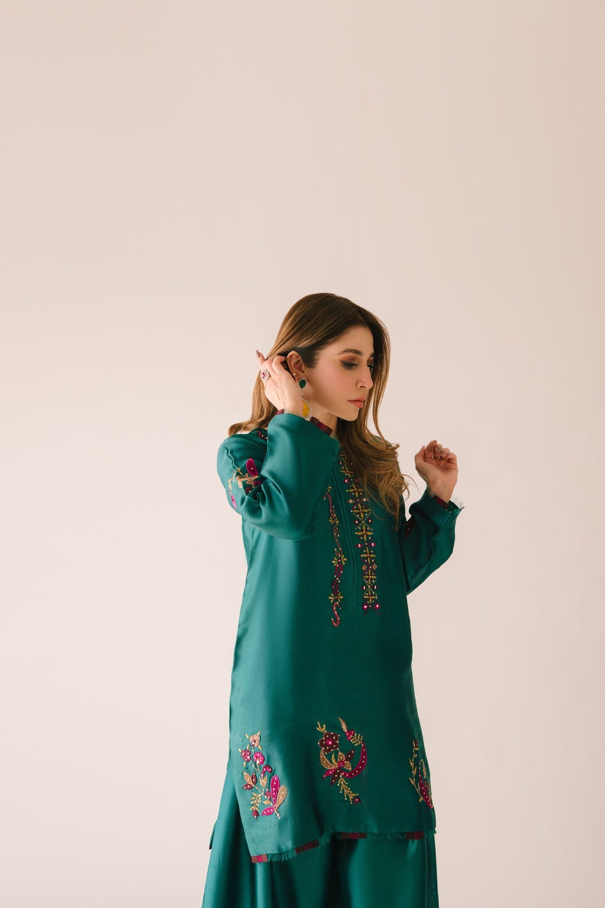 Sammy K | Aadat Festive Edition | Green Moon by Sammy K - Designer Dress  - Type : Ladies Clothes - Available at Libayah - 100% Original 