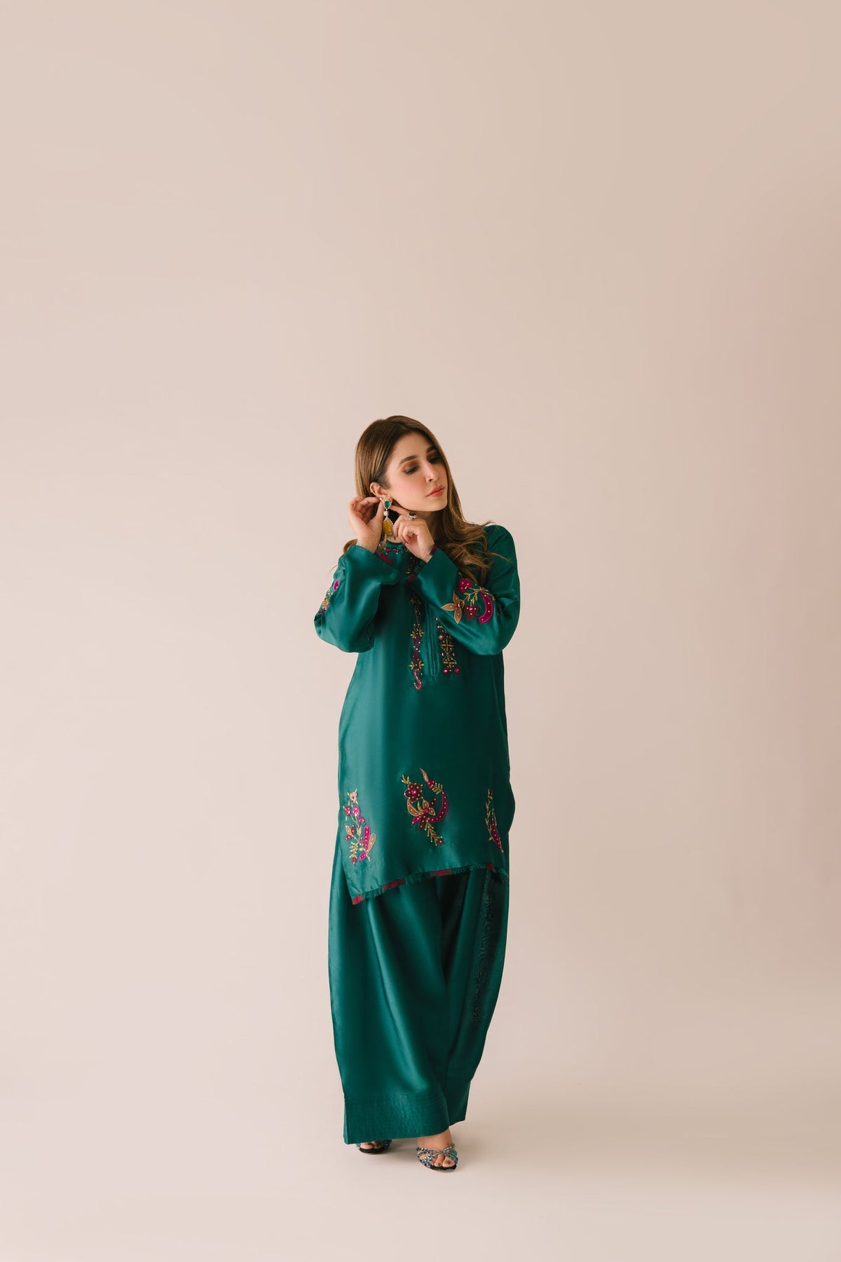 Sammy K | Aadat Festive Edition | Green Moon by Sammy K - Designer Dress  - Type : Ladies Clothes - Available at Libayah - 100% Original 