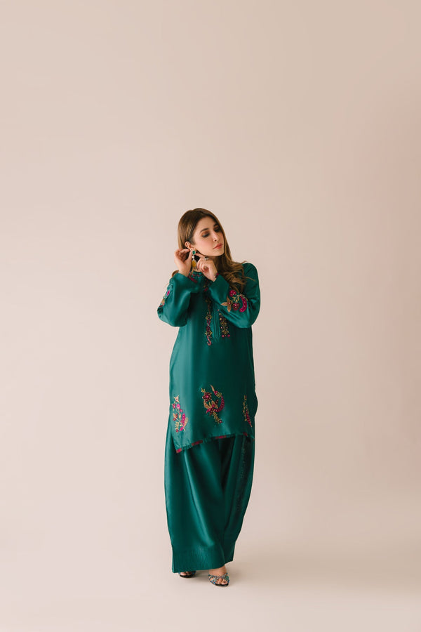 Sammy K | Aadat Festive Edition | Green Moon by Sammy K - Designer Dress  - Type : Ladies Clothes - Available at Libayah - 100% Original 