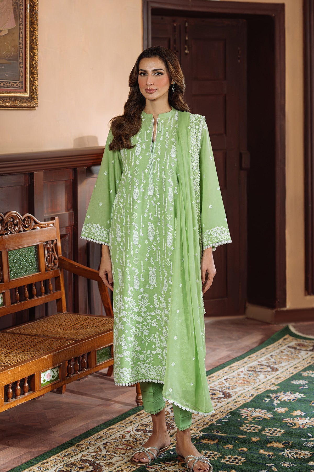 Sahar | Festive Edit Ready to Wear | Celadon Dream - RTW by Sahar - Designer Dress - Type: Ladies Clothes - Available at Libayah - 100% Original