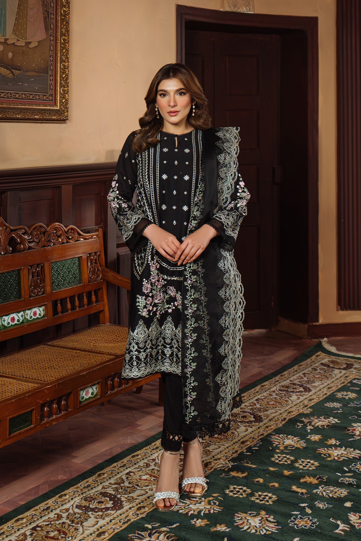 Sahar | Festive Edit Ready to Wear | Raven Poise - RTW by Sahar - Designer Dress - Type: Ladies Clothes - Available at Libayah - 100% Original