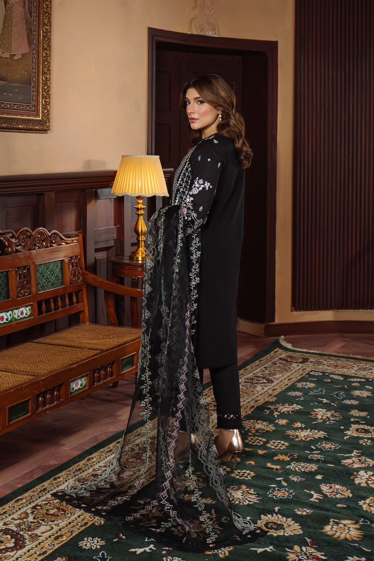 Sahar | Festive Edit Ready to Wear | Raven Poise - RTW by Sahar - Designer Dress - Type: Ladies Clothes - Available at Libayah - 100% Original