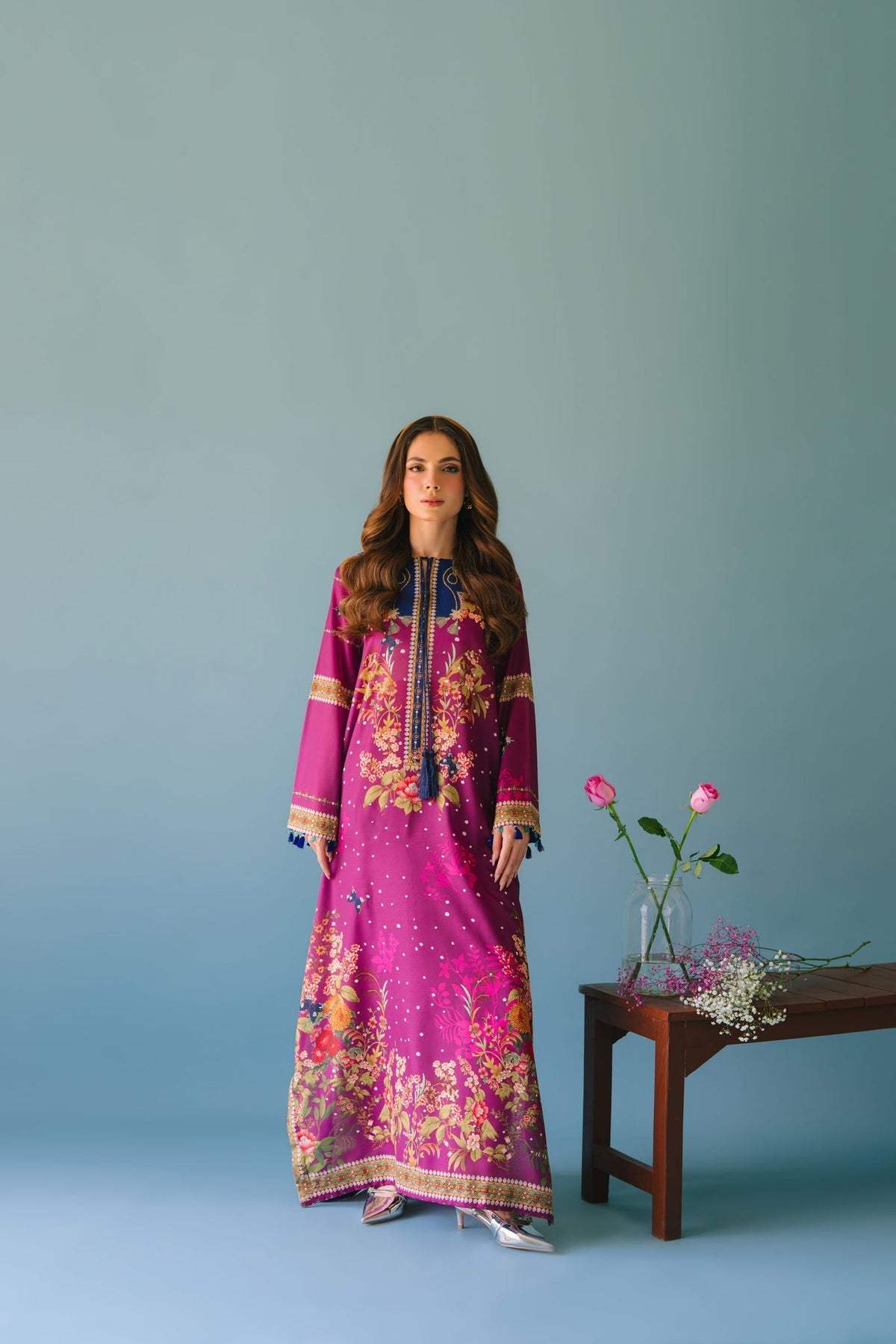 Sammy K | Lawn Pret 25 | Evening Rose by Sammy K - Designer Dress  - Type : Ladies Clothes - Available at Libayah - 100% Original 