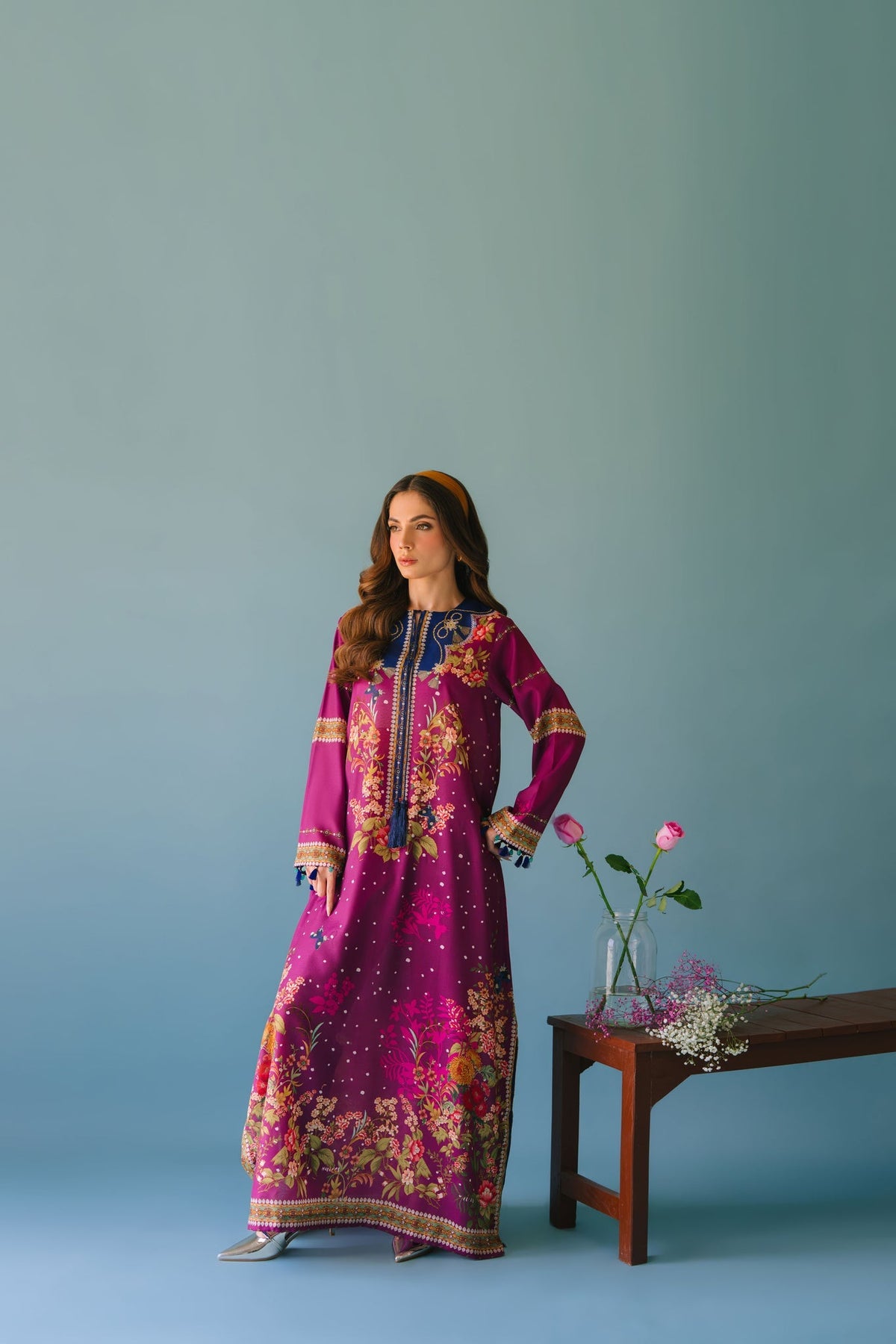 Sammy K | Lawn Pret 25 | Evening Rose by Sammy K - Designer Dress  - Type : Ladies Clothes - Available at Libayah - 100% Original 