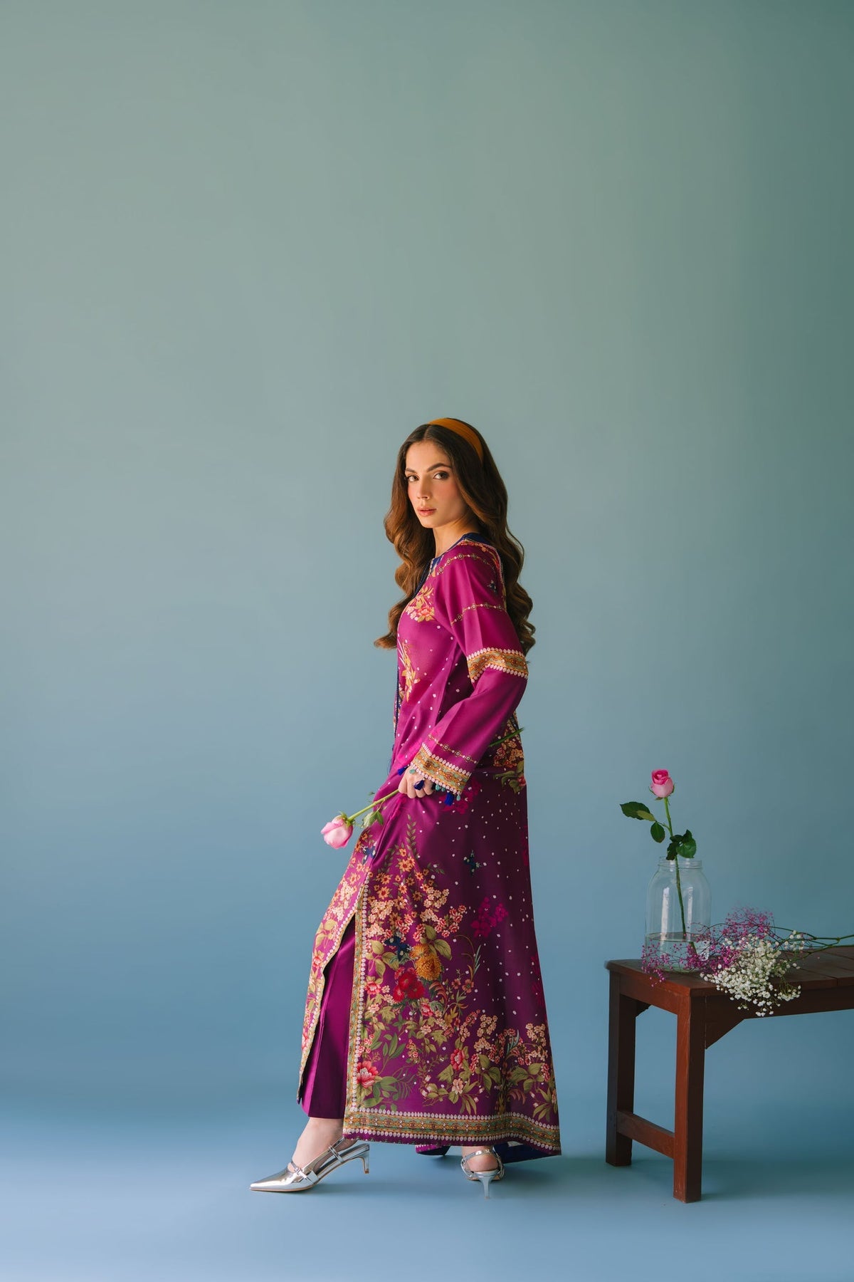 Sammy K | Lawn Pret 25 | Evening Rose by Sammy K - Designer Dress  - Type : Ladies Clothes - Available at Libayah - 100% Original 