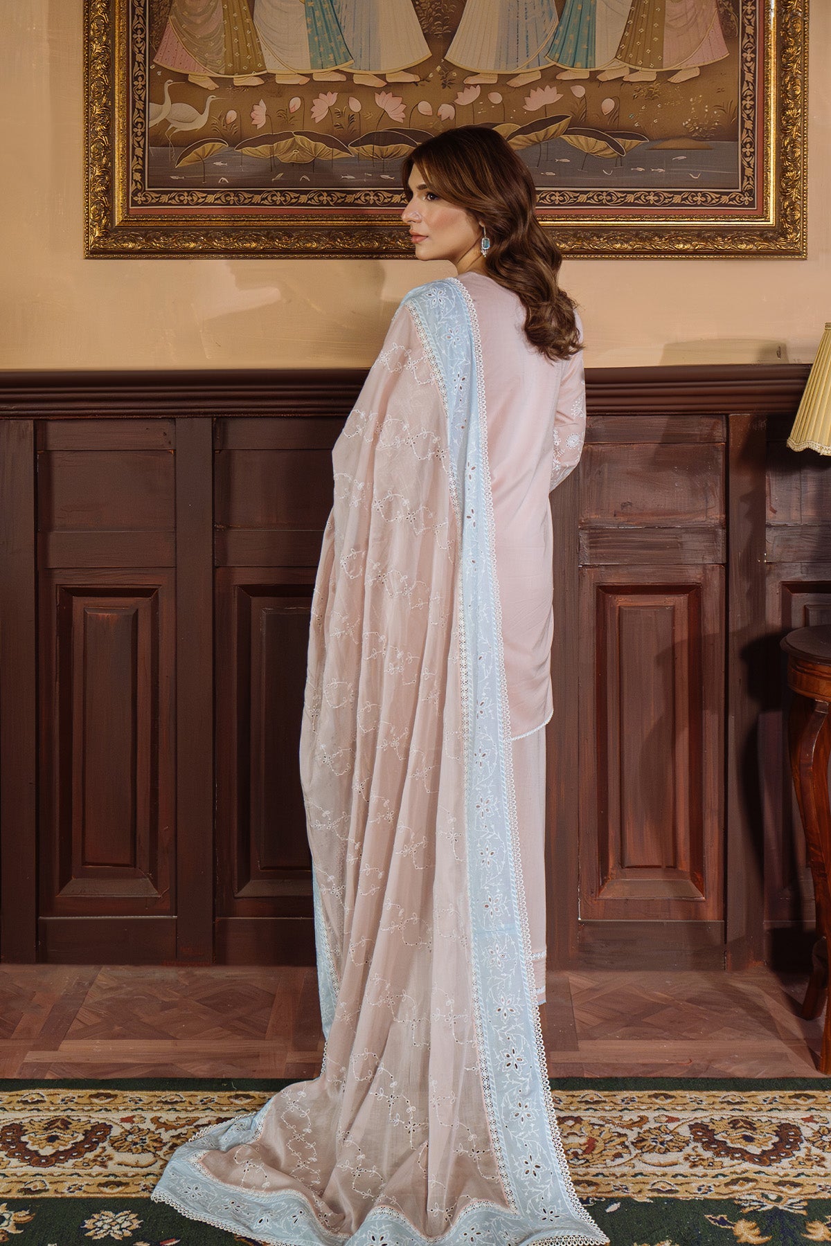Sahar | Festive Edit Ready to Wear | Pastel Rose - RTW by Sahar - Designer Dress - Type: Ladies Clothes - Available at Libayah - 100% Original