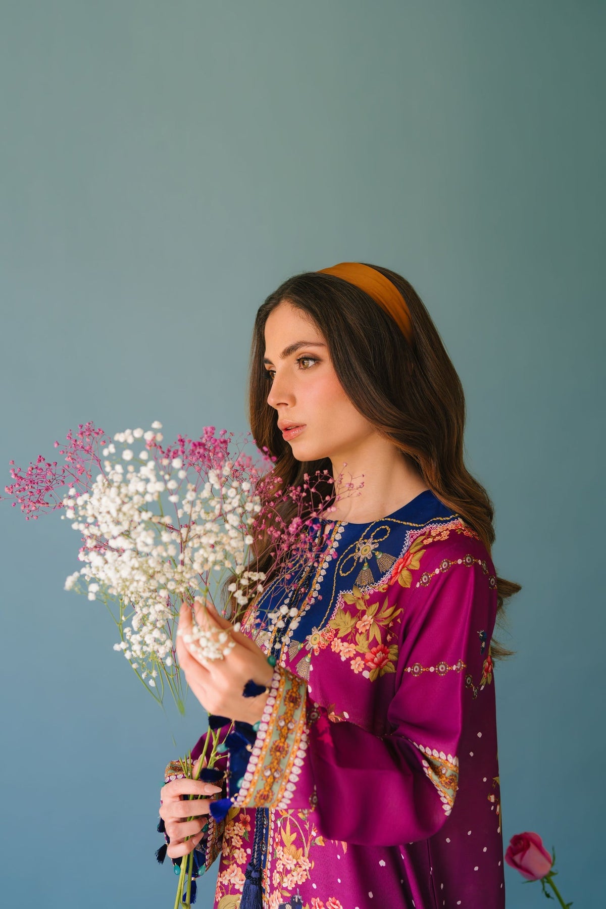 Sammy K | Lawn Pret 25 | Evening Rose by Sammy K - Designer Dress  - Type : Ladies Clothes - Available at Libayah - 100% Original 