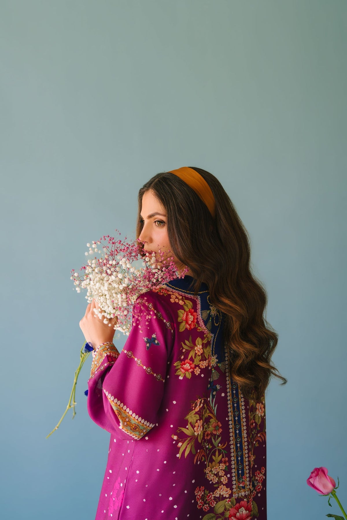 Sammy K | Lawn Pret 25 | Evening Rose by Sammy K - Designer Dress  - Type : Ladies Clothes - Available at Libayah - 100% Original 