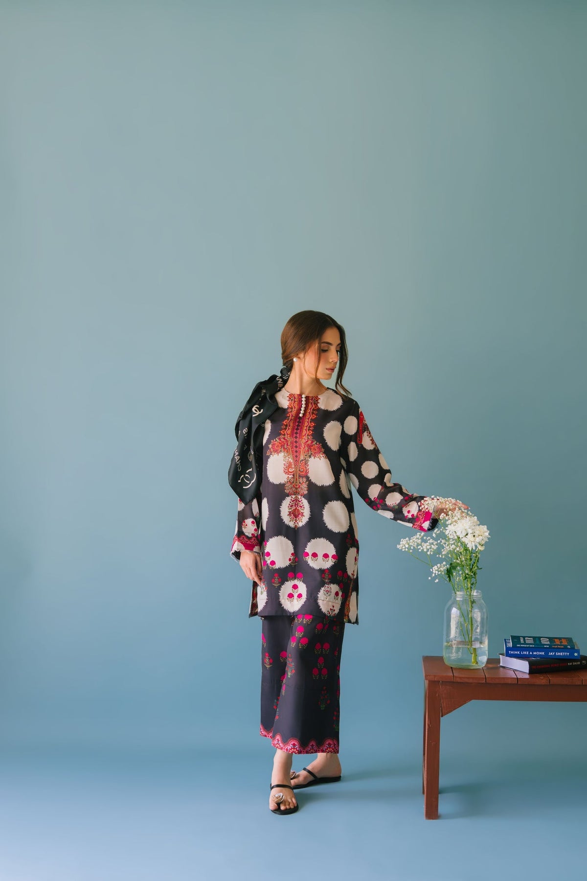 Sammy K | Lawn Pret 25 | Polka culture by Sammy K - Designer Dress  - Type : Ladies Clothes - Available at Libayah - 100% Original 