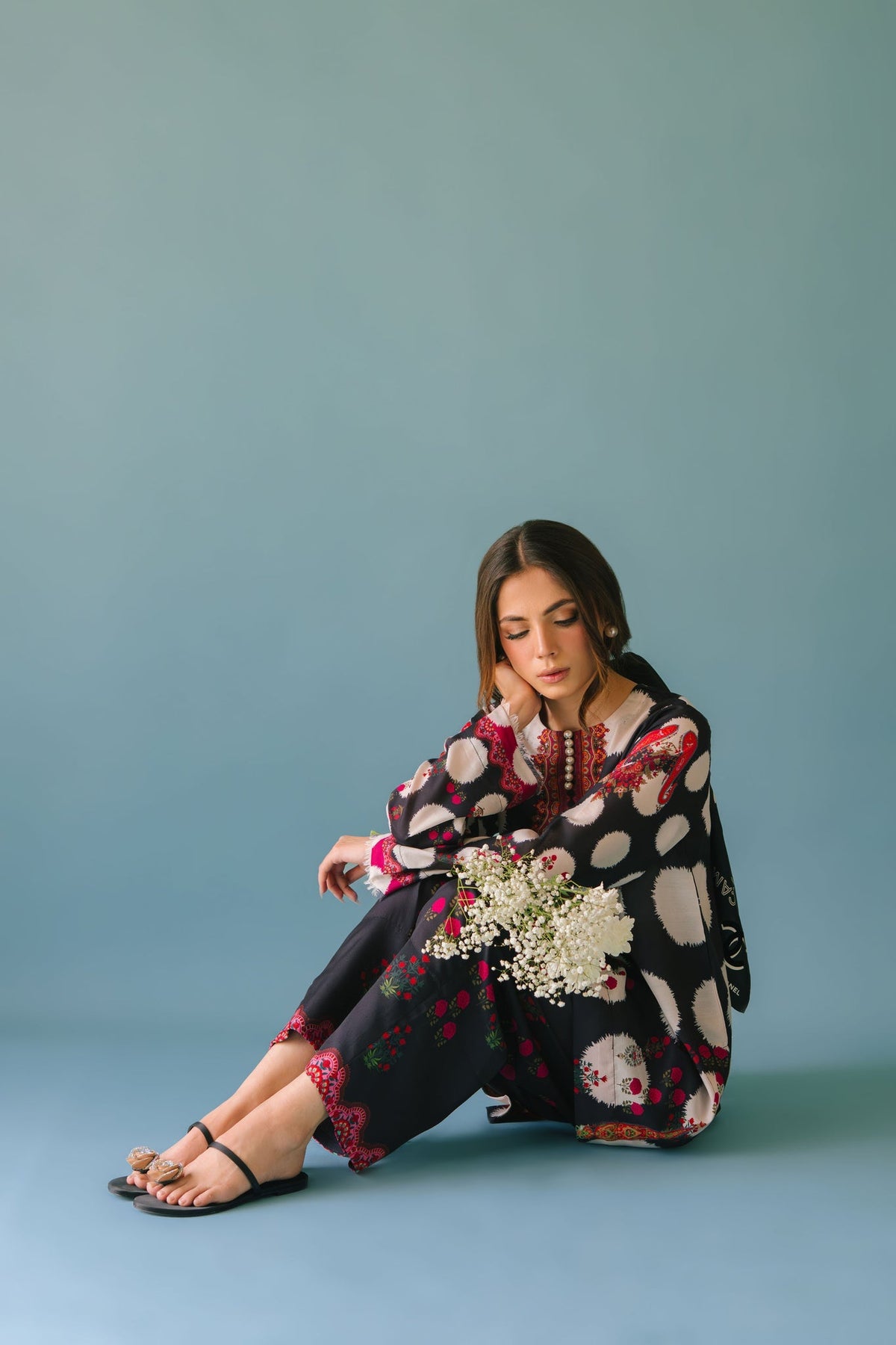 Sammy K | Lawn Pret 25 | Polka culture by Sammy K - Designer Dress  - Type : Ladies Clothes - Available at Libayah - 100% Original 