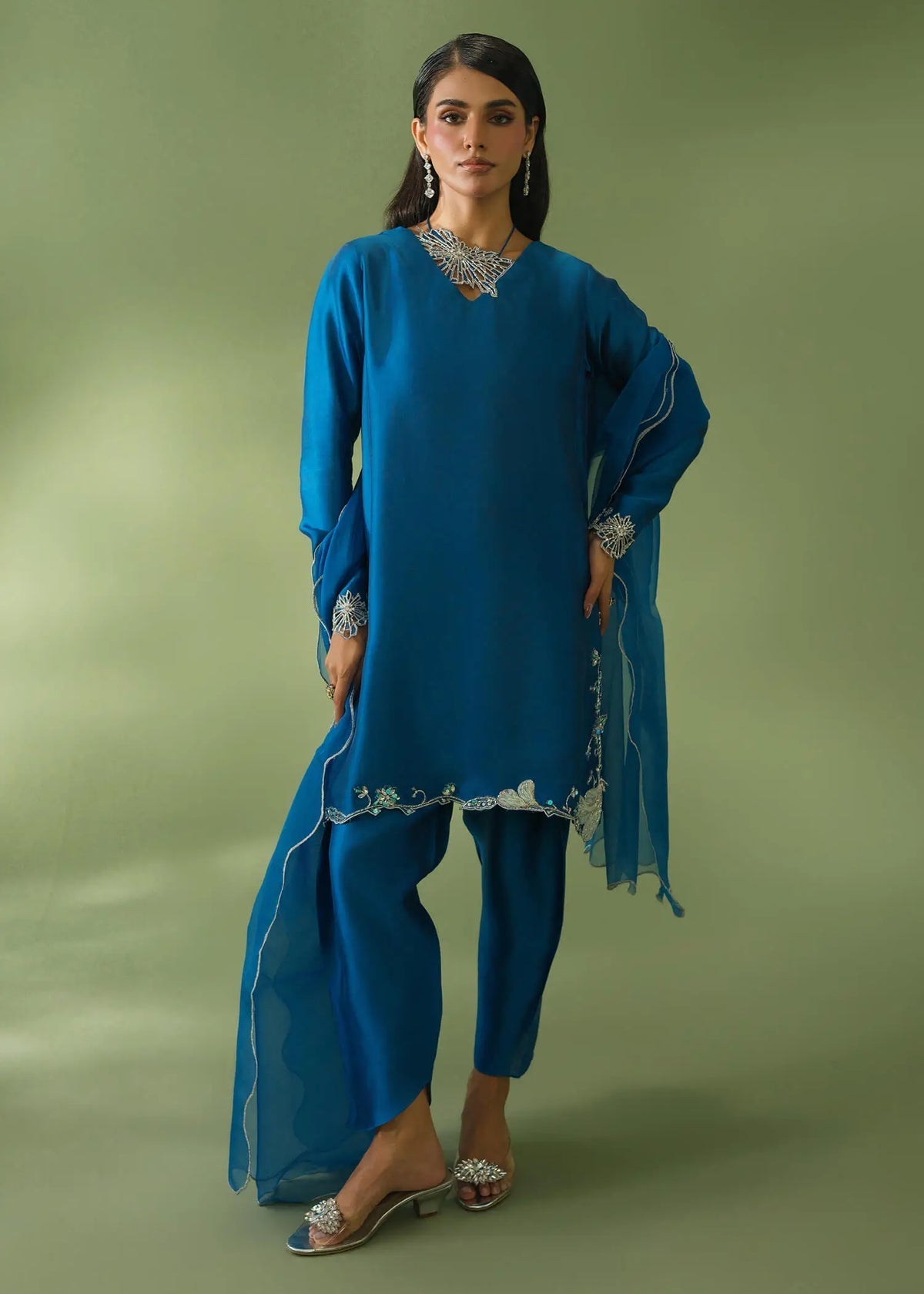 Jeem | Celestial Luxe Formals | RAYA BLUE by Jeem - Designer Dress  - Type : Ladies Clothes - Available at Libayah - 100% Original 