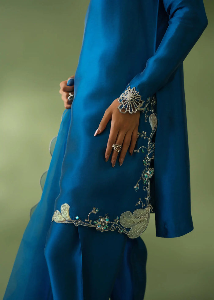 Jeem | Celestial Luxe Formals | RAYA BLUE by Jeem - Designer Dress  - Type : Ladies Clothes - Available at Libayah - 100% Original 