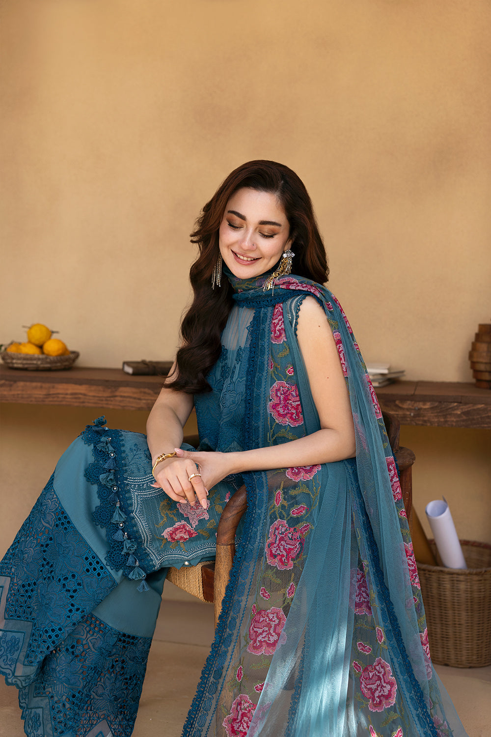 Saira Rizwan | Luxury Lawn 25 | ALMA-SRL25-12 by Saira Rizwan - Designer Dress - Type: Ladies Clothes - Available at Libayah - 100% Original