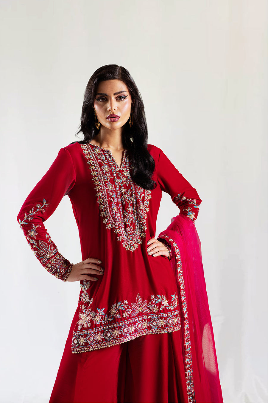 Saira Rizwan | Velvet Pret 25 | SHIREEN-SRVP25-04 by Saira Rizwan - Designer Dress - Type : Ladies Clothes - Available at Libayah - 100% Original 
