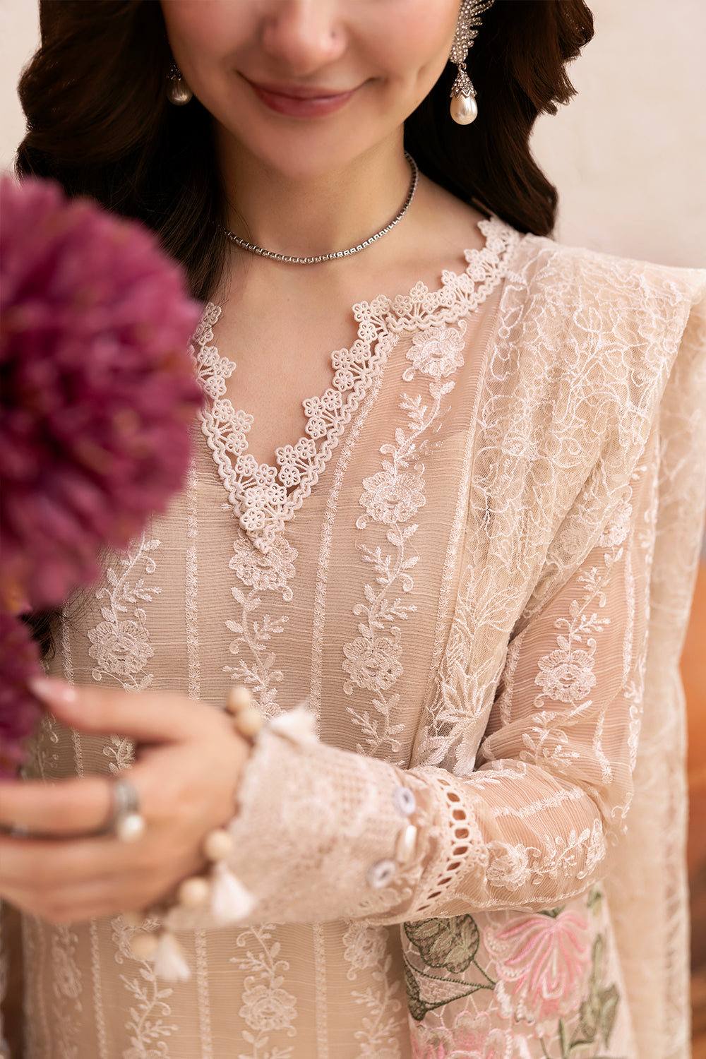 Saira Rizwan | Luxury Lawn 25 | MADONNA-SRL25-08 by Saira Rizwan - Designer Dress - Type: Ladies Clothes - Available at Libayah - 100% Original