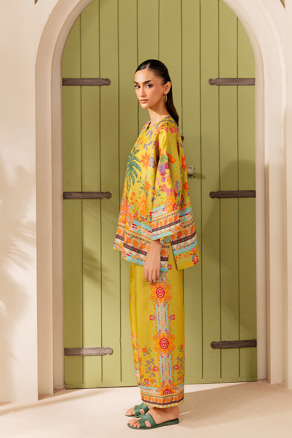 PALM SUGAR - SRSP-25-04 – authentic Pakistani dress from the Saira Rizwan Silk Coords 25 collection for women in the UK.