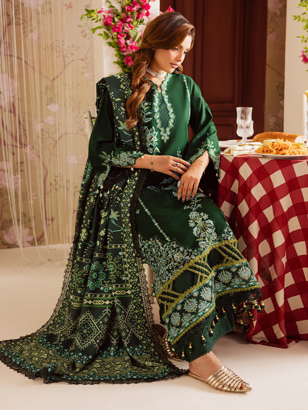 Mahnur | Nova Khaddar 25 | NK - 03 by Mahnur - Designer Dress  - Type : Ladies Clothes - Available at Libayah - 100% Original 