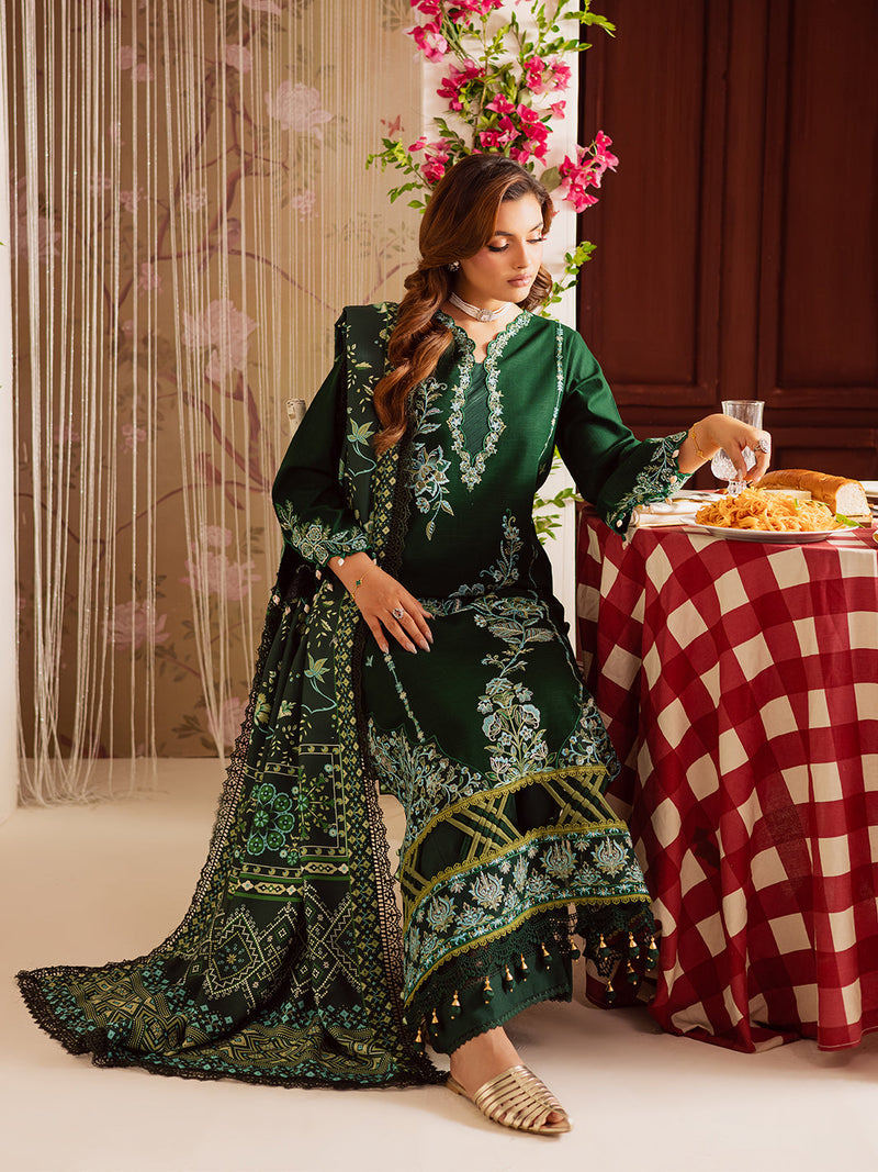 Mahnur | Nova Khaddar 25 | NK - 03 by Mahnur - Designer Dress  - Type : Ladies Clothes - Available at Libayah - 100% Original 