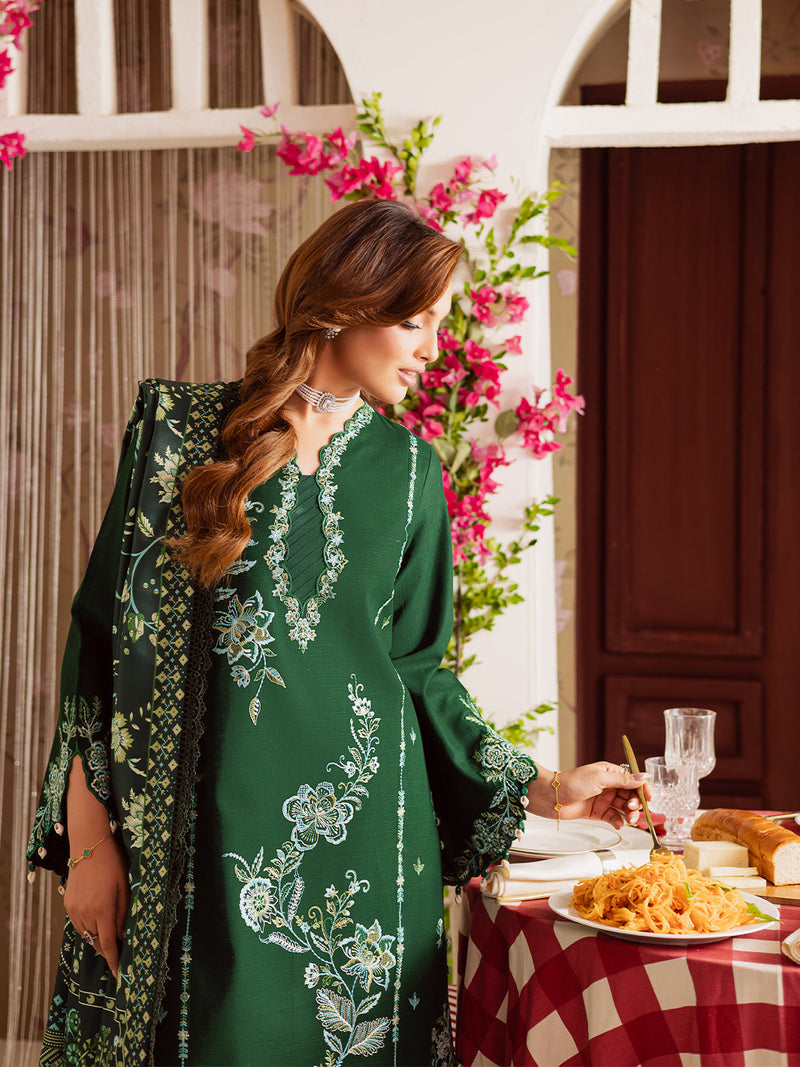 Mahnur | Nova Khaddar 25 | NK - 03 by Mahnur - Designer Dress  - Type : Ladies Clothes - Available at Libayah - 100% Original 