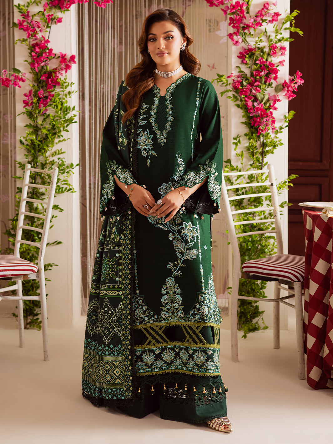 Mahnur | Nova Khaddar 25 | NK - 03 by Mahnur - Designer Dress  - Type : Ladies Clothes - Available at Libayah - 100% Original 