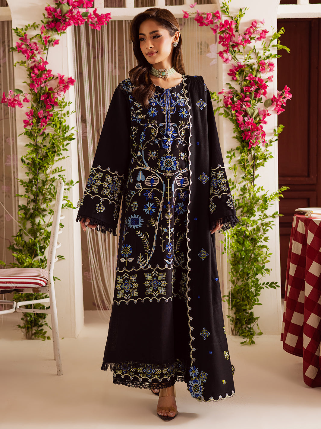 Mahnur | Nova Khaddar 25 | NK - 04 by Mahnur - Designer Dress  - Type : Ladies Clothes - Available at Libayah - 100% Original 