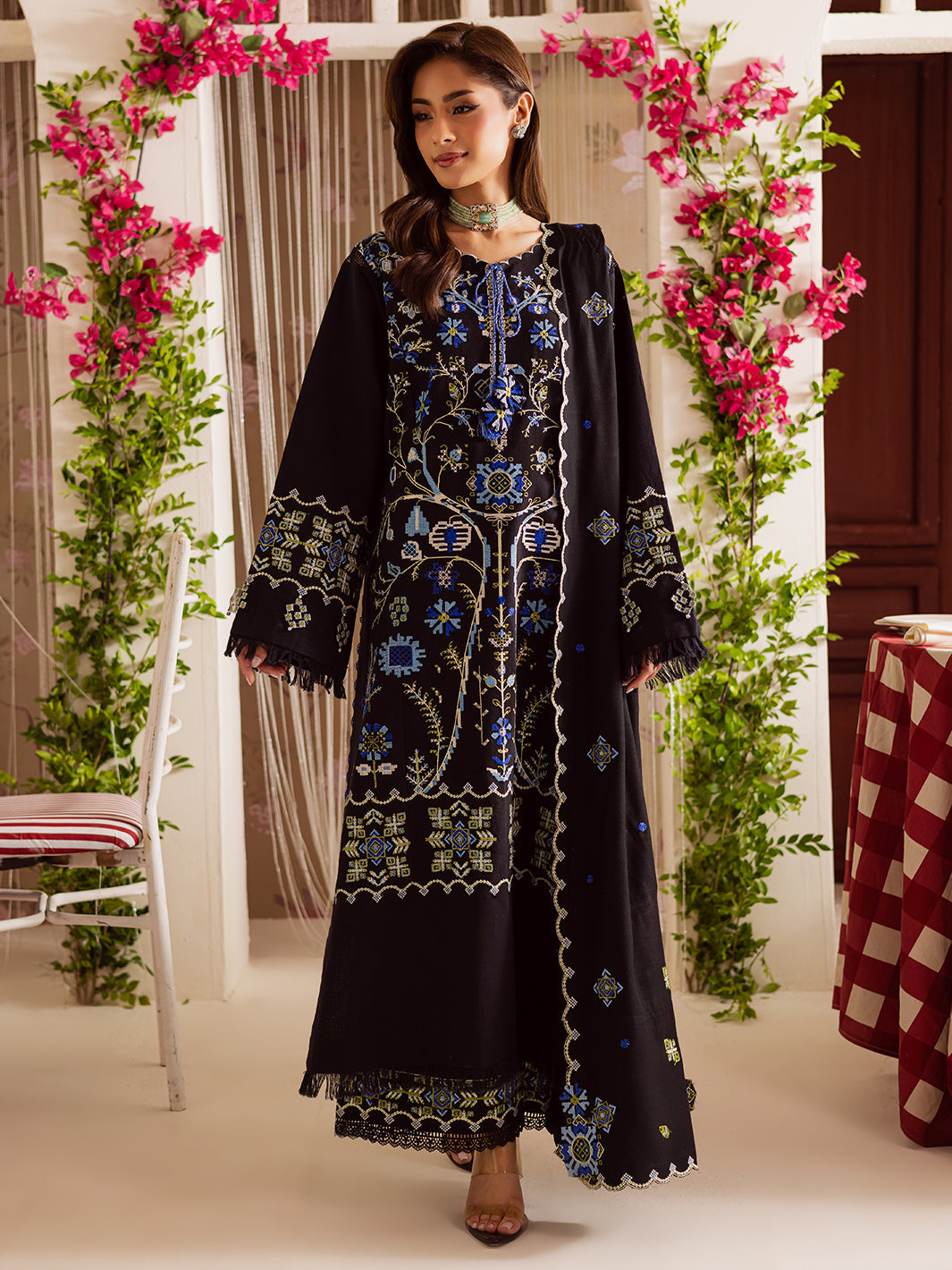 Mahnur | Nova Khaddar 25 | NK - 04 by Mahnur - Designer Dress  - Type : Ladies Clothes - Available at Libayah - 100% Original 