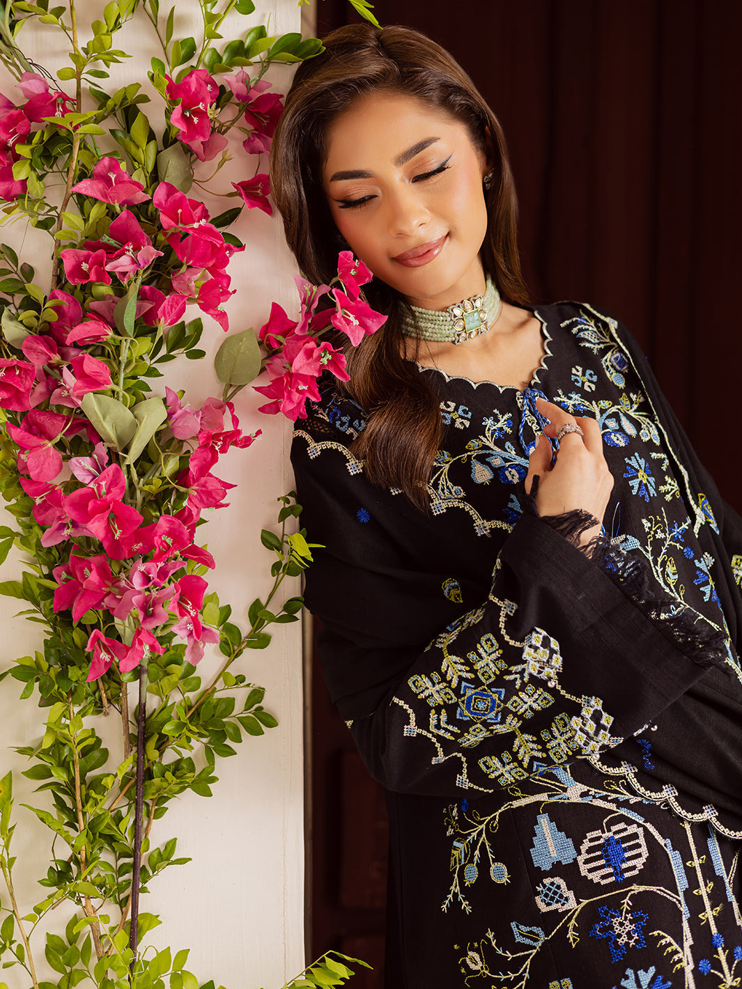 Mahnur | Nova Khaddar 25 | NK - 04 by Mahnur - Designer Dress  - Type : Ladies Clothes - Available at Libayah - 100% Original 