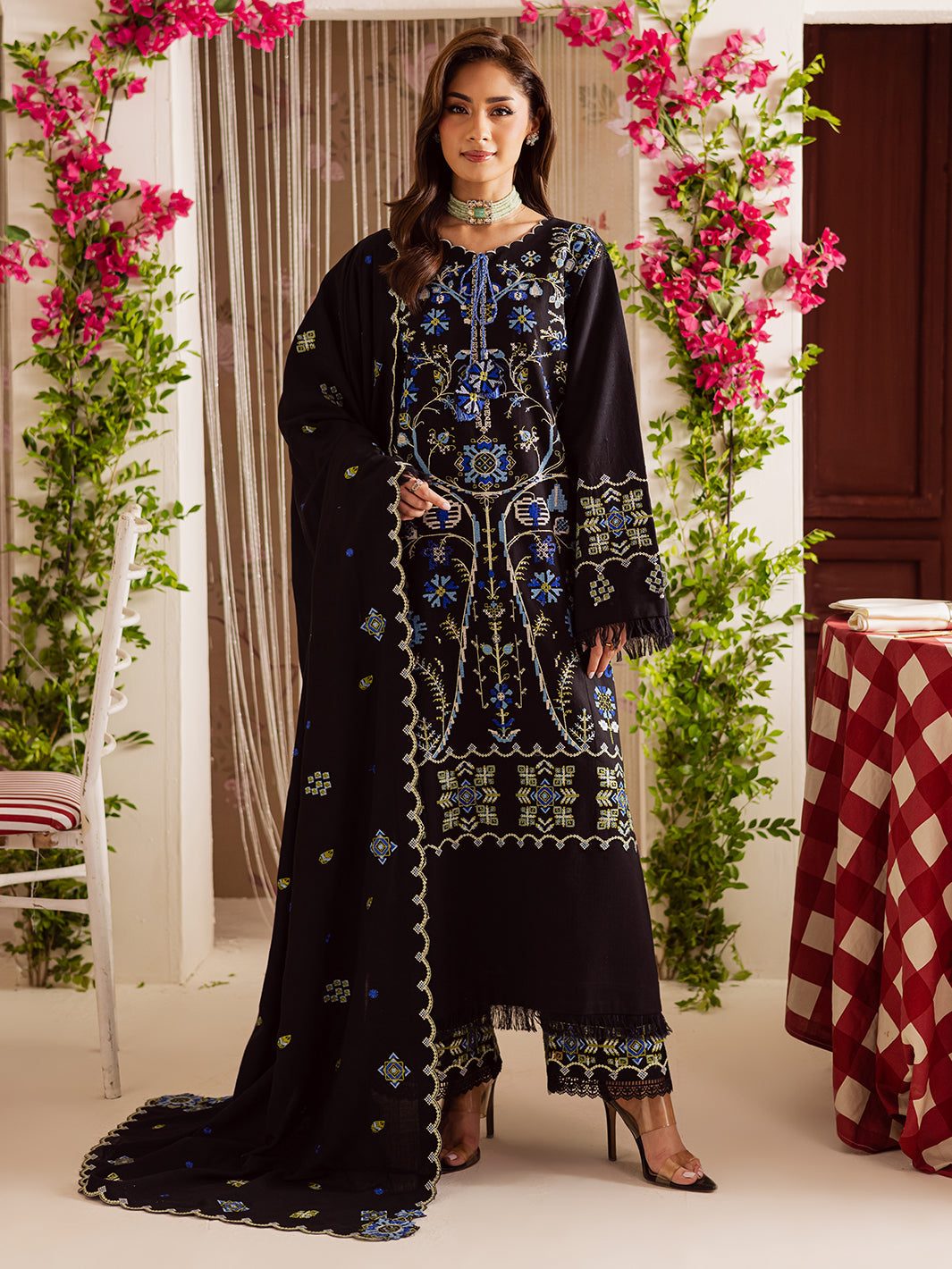 Mahnur | Nova Khaddar 25 | NK - 04 by Mahnur - Designer Dress  - Type : Ladies Clothes - Available at Libayah - 100% Original 