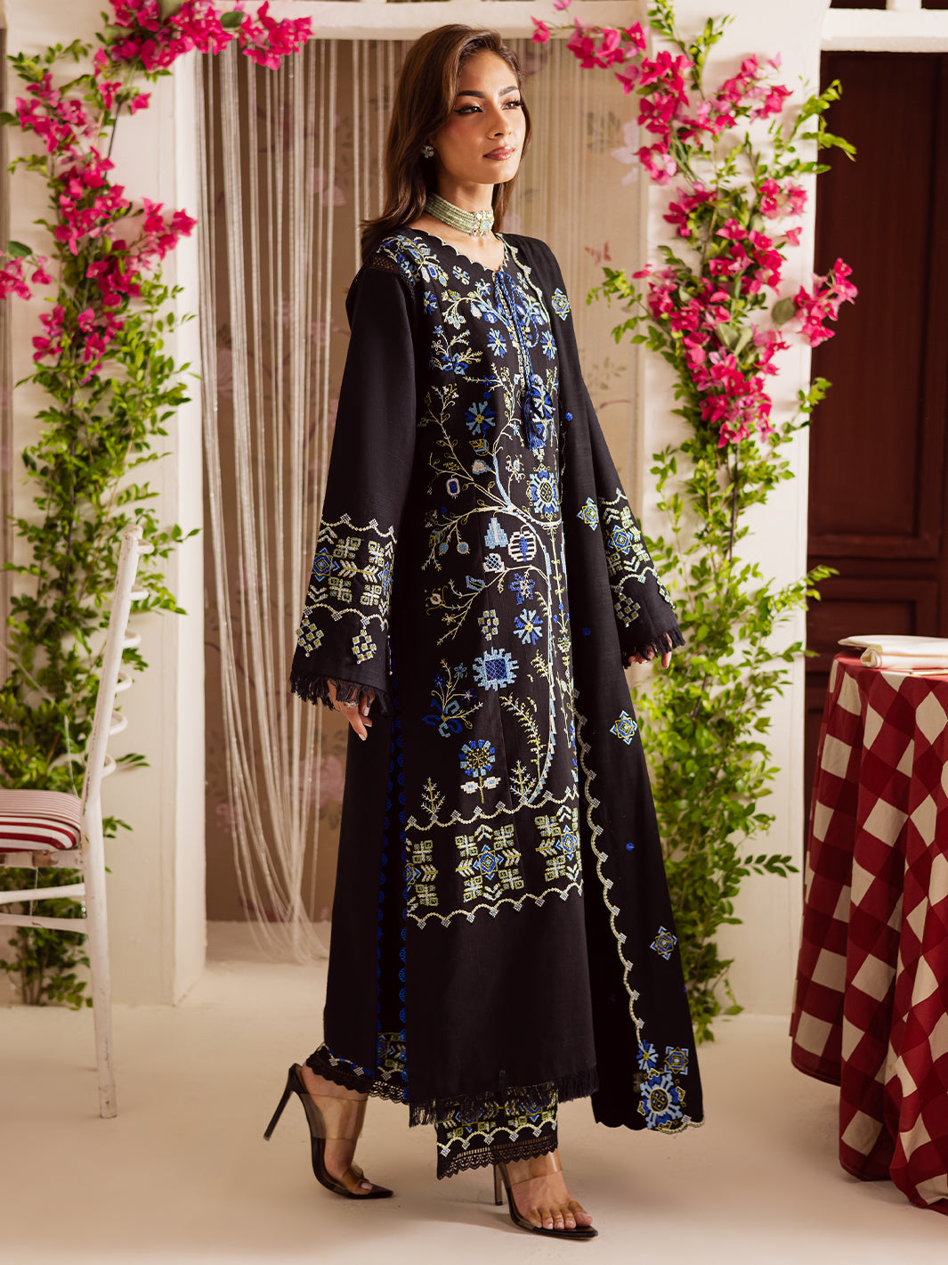 Mahnur | Nova Khaddar 25 | NK - 04 by Mahnur - Designer Dress  - Type : Ladies Clothes - Available at Libayah - 100% Original 