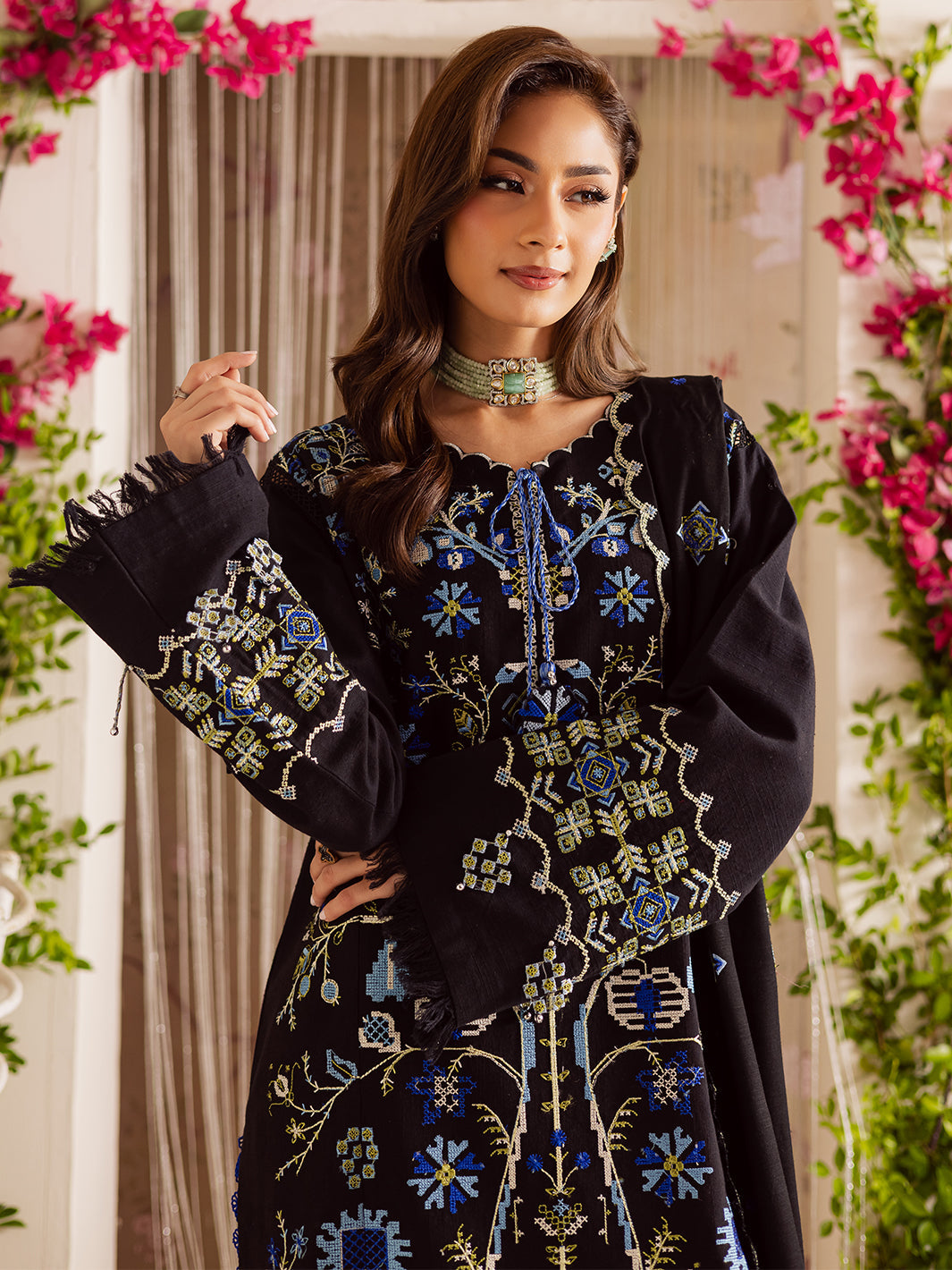 Mahnur | Nova Khaddar 25 | NK - 04 by Mahnur - Designer Dress  - Type : Ladies Clothes - Available at Libayah - 100% Original 