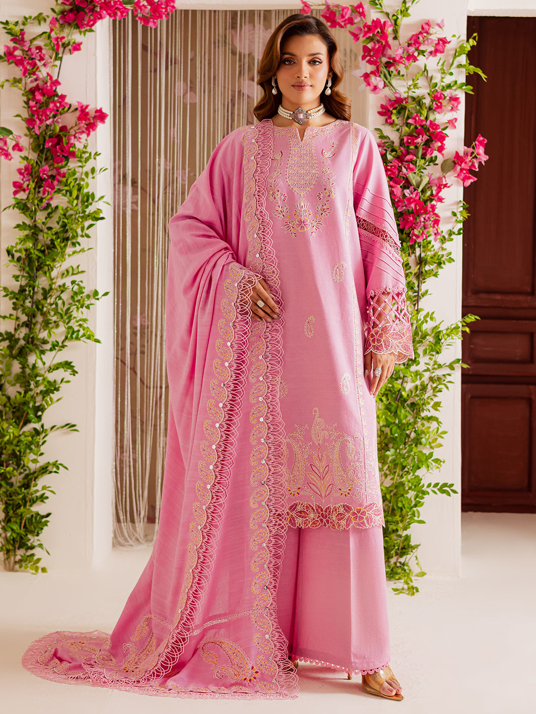 Mahnur | Nova Khaddar 25 | NK - 05 by Mahnur - Designer Dress  - Type : Ladies Clothes - Available at Libayah - 100% Original 