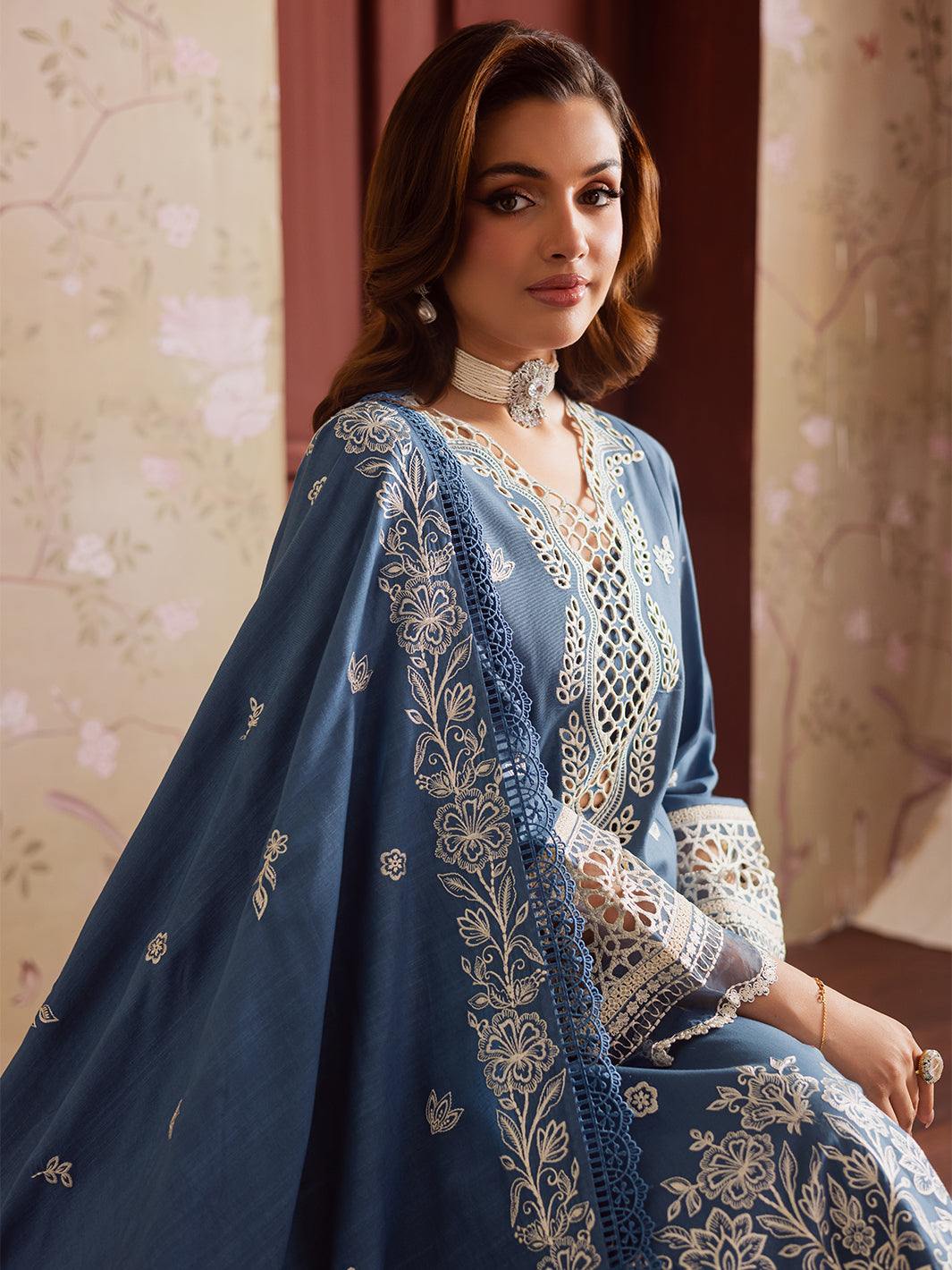 Mahnur | Nova Khaddar 25 | NK - 07 by Mahnur - Designer Dress  - Type : Ladies Clothes - Available at Libayah - 100% Original 