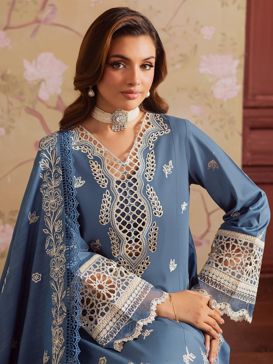 Mahnur | Nova Khaddar 25 | NK - 07 by Mahnur - Designer Dress  - Type : Ladies Clothes - Available at Libayah - 100% Original 