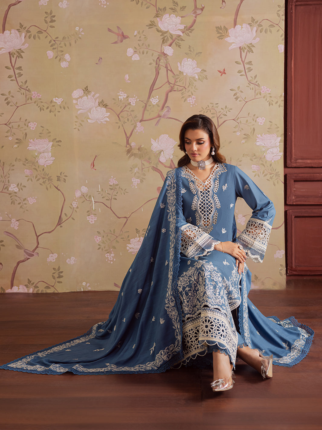 Mahnur | Nova Khaddar 25 | NK - 07 by Mahnur - Designer Dress  - Type : Ladies Clothes - Available at Libayah - 100% Original 