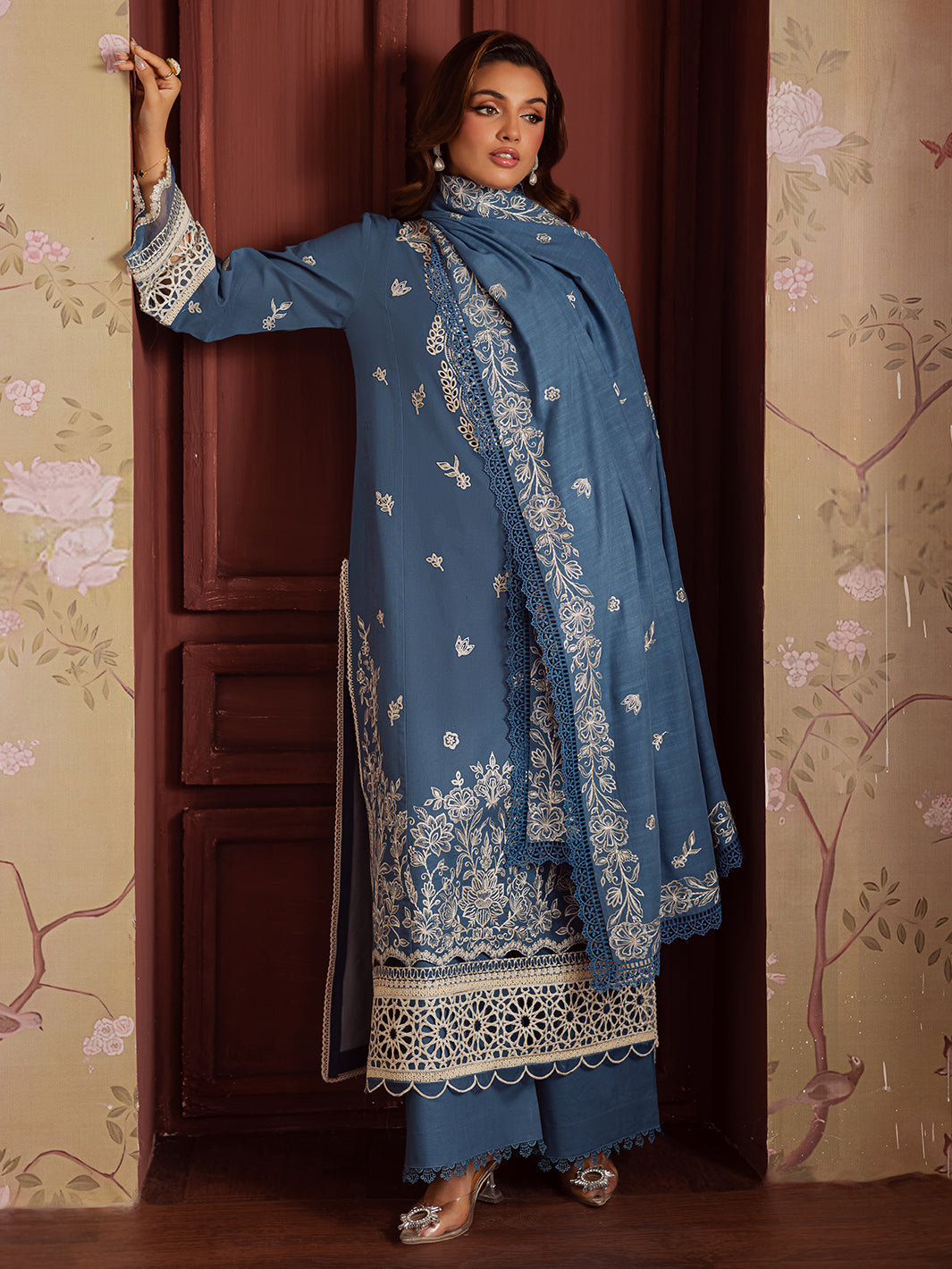 Mahnur | Nova Khaddar 25 | NK - 07 by Mahnur - Designer Dress  - Type : Ladies Clothes - Available at Libayah - 100% Original 