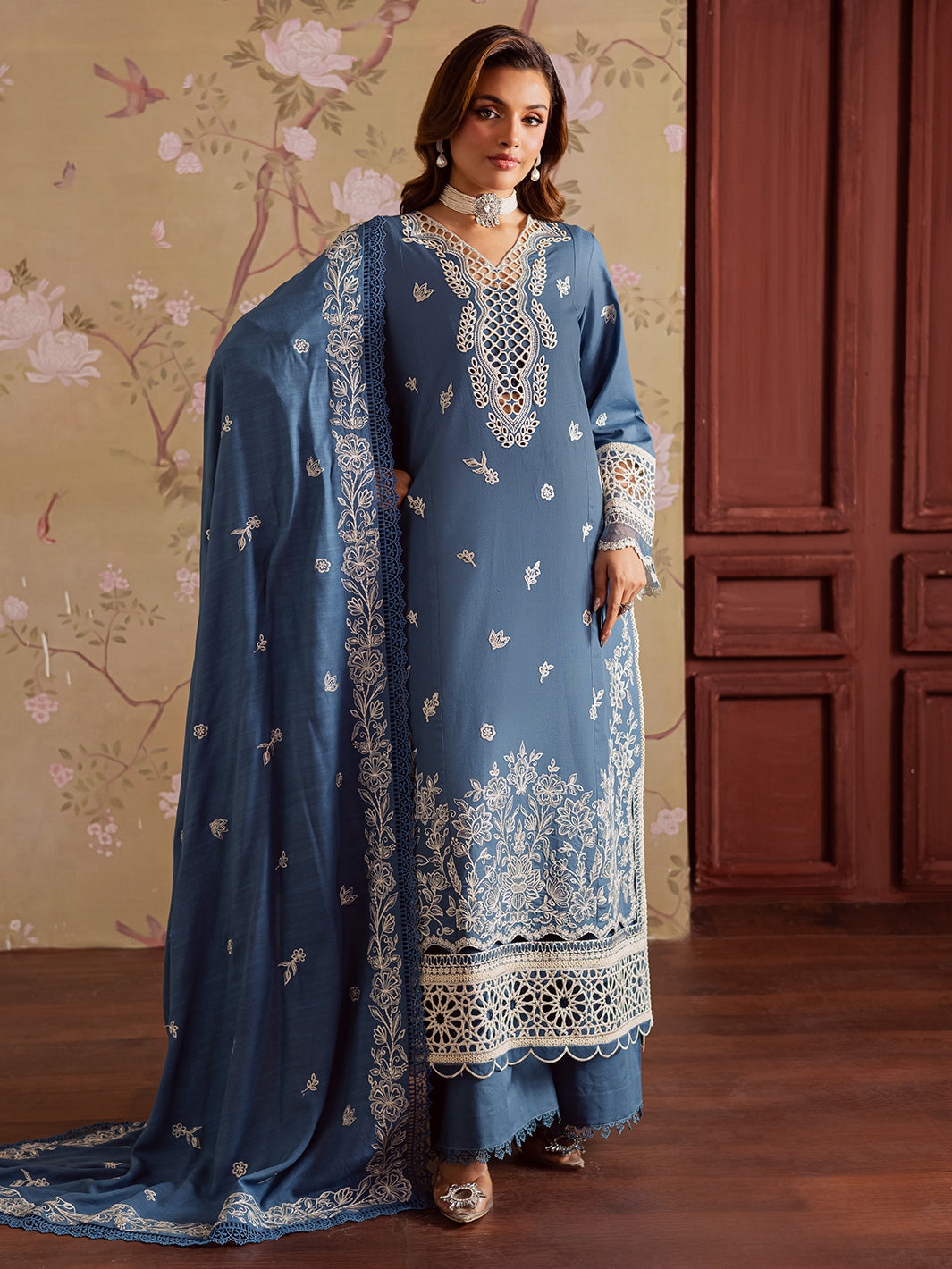 Mahnur | Nova Khaddar 25 | NK - 07 by Mahnur - Designer Dress  - Type : Ladies Clothes - Available at Libayah - 100% Original 