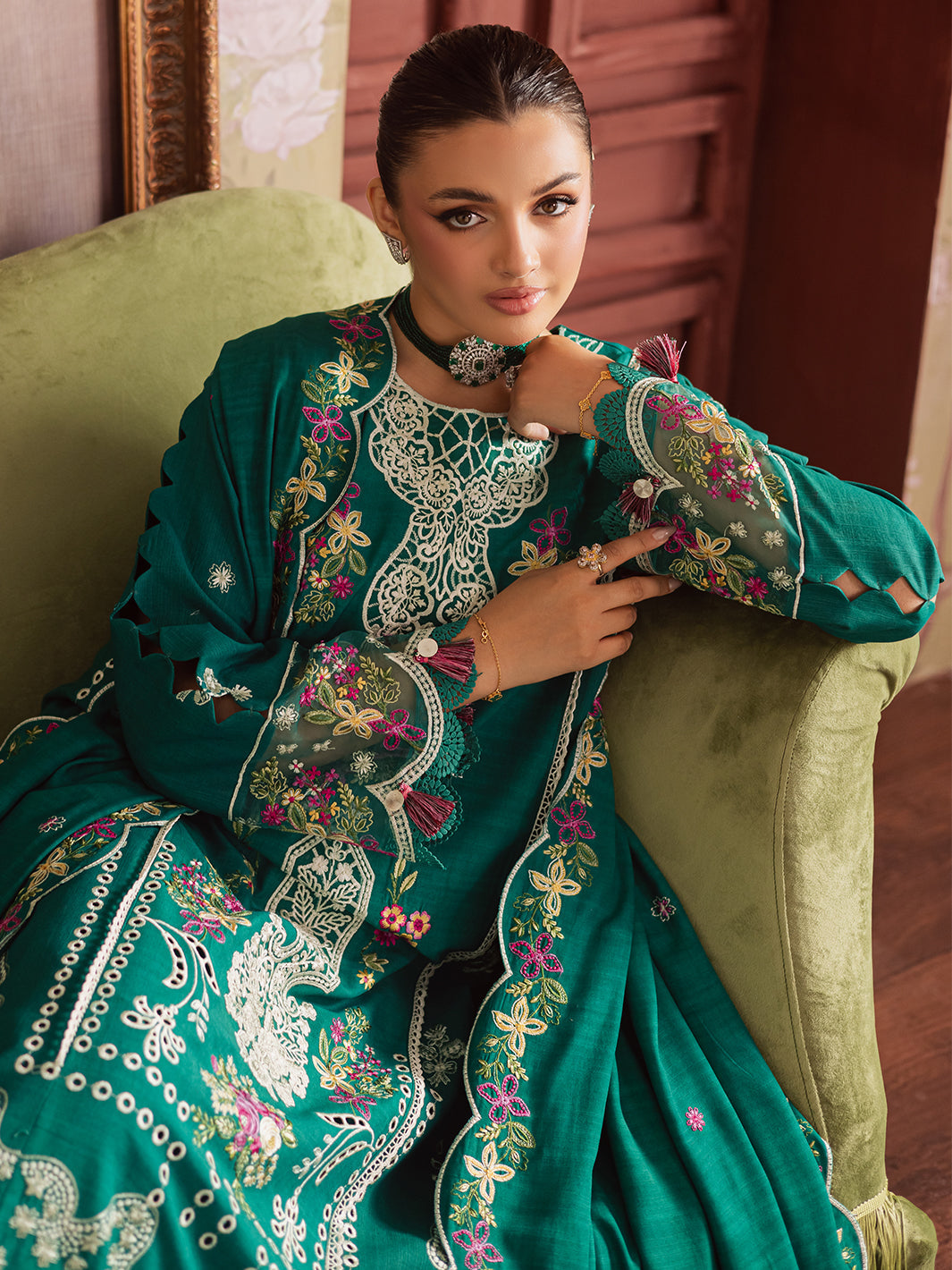 Mahnur | Nova Khaddar 25 | NK - 09 by Mahnur - Designer Dress  - Type : Ladies Clothes - Available at Libayah - 100% Original 