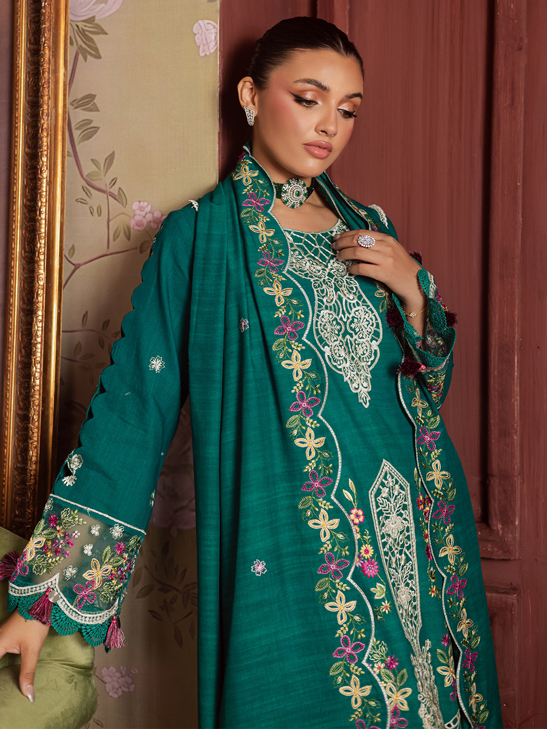 Mahnur | Nova Khaddar 25 | NK - 09 by Mahnur - Designer Dress  - Type : Ladies Clothes - Available at Libayah - 100% Original 