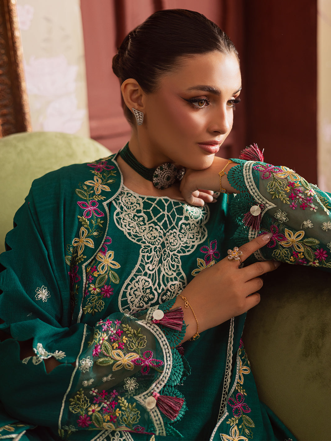 Mahnur | Nova Khaddar 25 | NK - 09 by Mahnur - Designer Dress  - Type : Ladies Clothes - Available at Libayah - 100% Original 