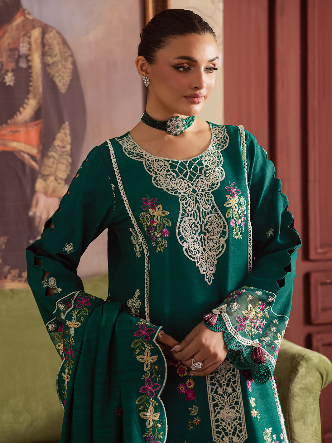 Mahnur | Nova Khaddar 25 | NK - 09 by Mahnur - Designer Dress  - Type : Ladies Clothes - Available at Libayah - 100% Original 