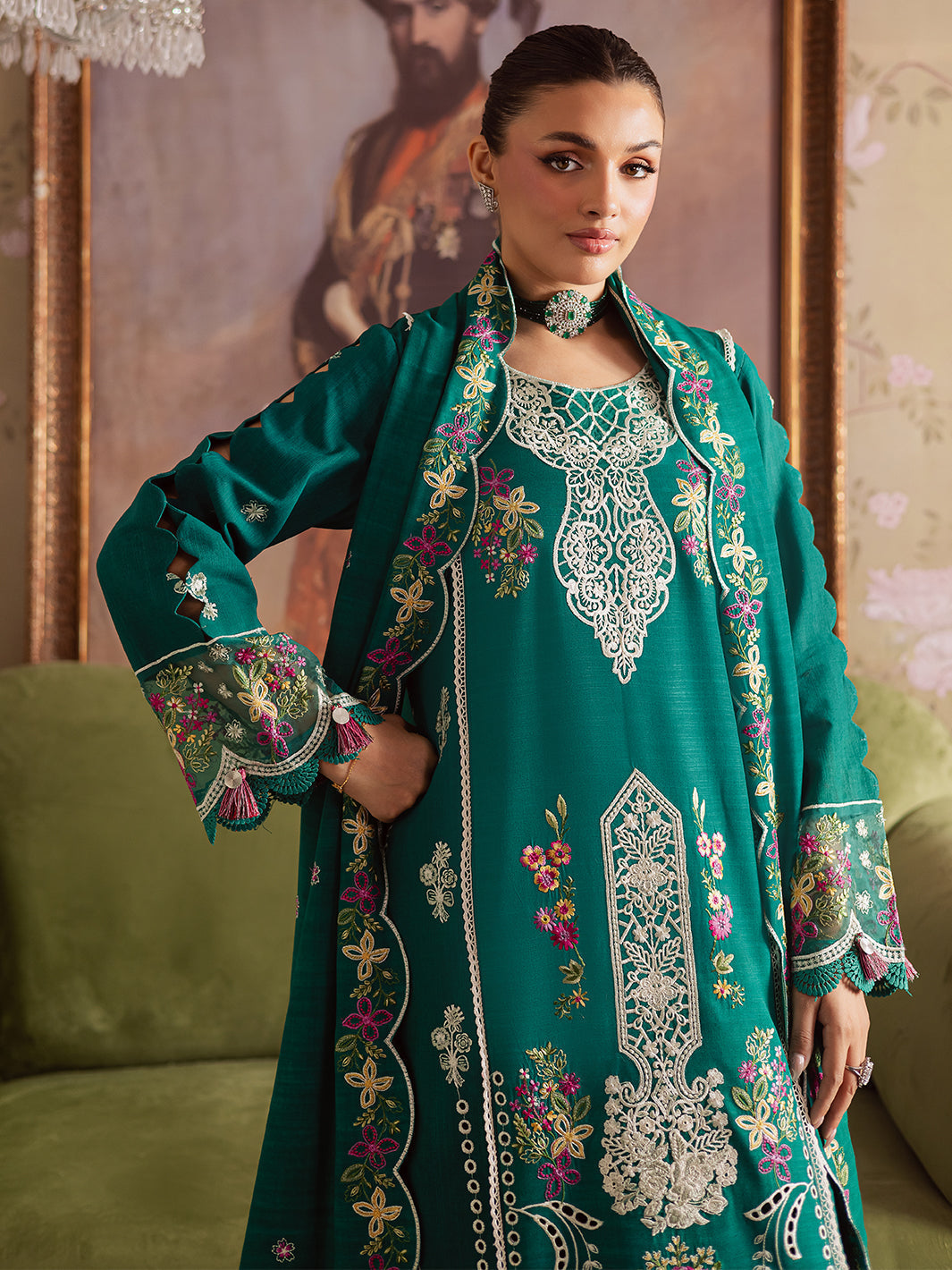Mahnur | Nova Khaddar 25 | NK - 09 by Mahnur - Designer Dress  - Type : Ladies Clothes - Available at Libayah - 100% Original 