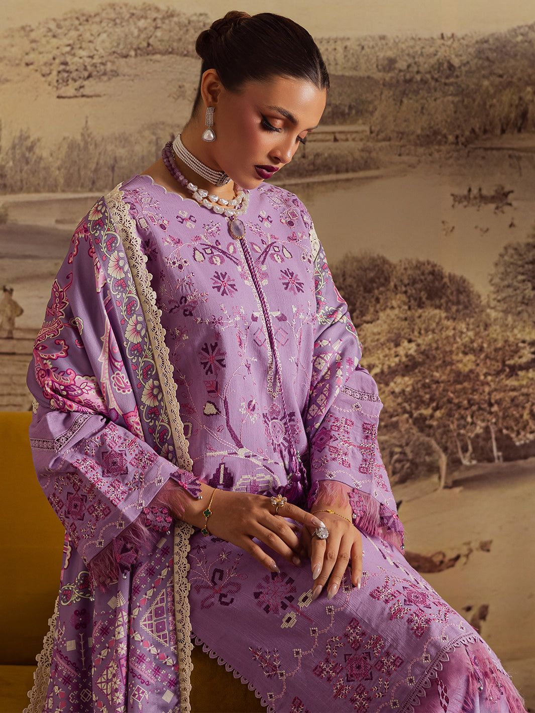 Mahnur | Nova Khaddar 25 | NK - 11 by Mahnur - Designer Dress  - Type : Ladies Clothes - Available at Libayah - 100% Original 