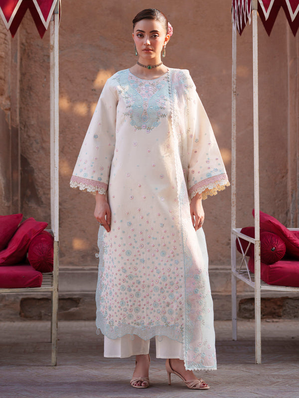 Mahnur | Nilofer Luxury Lawn 26 | NL-02 by Mahnur - Designer Dress  - Type : Ladies Clothes - Available at Libayah - 100% Original 