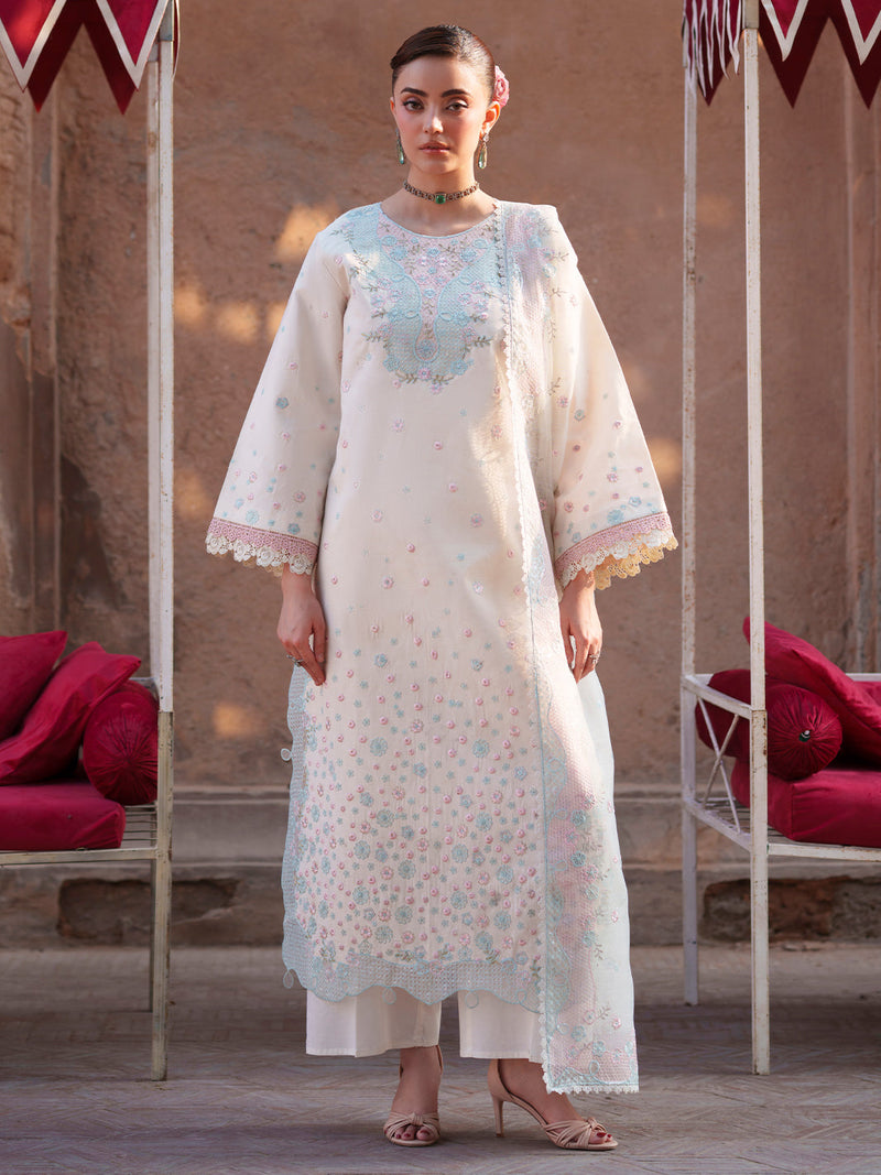 Mahnur | Nilofer Luxury Lawn 26 | NL-02 by Mahnur - Designer Dress  - Type : Ladies Clothes - Available at Libayah - 100% Original 