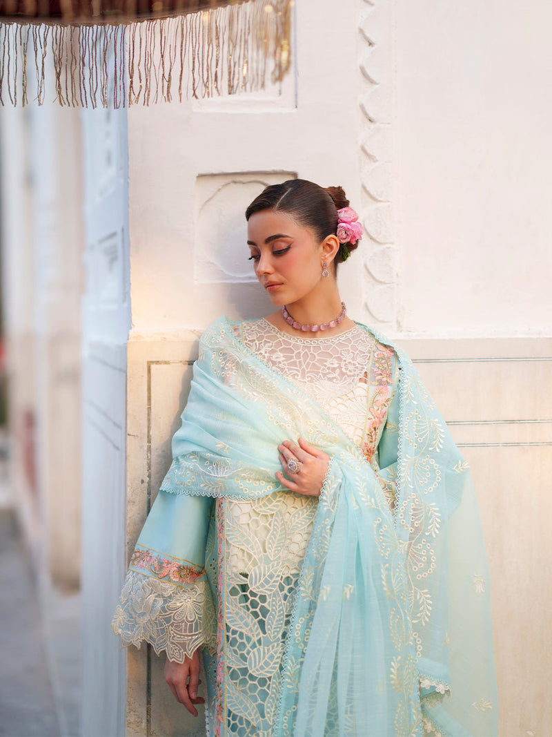 Mahnur | Nilofer Luxury Lawn 26 | NL-03 by Mahnur - Designer Dress  - Type : Ladies Clothes - Available at Libayah - 100% Original 
